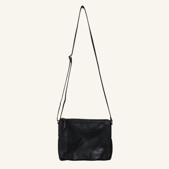Fossil Black Leather Crossbody Purse - Picture 1 of 7